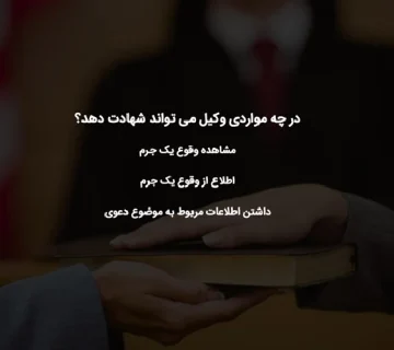 آیا وکیل می‌تواند شاهد باشد؟ بررسی شرایط قانونی و فقهی در حقوق ایران